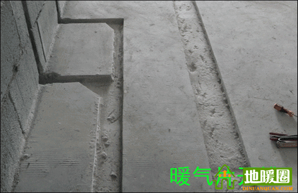 武漢暖氣安裝，暖氣開槽